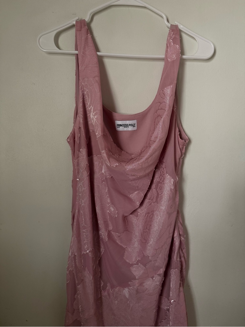 Princess Polly Pink Cowl Maxi Dress